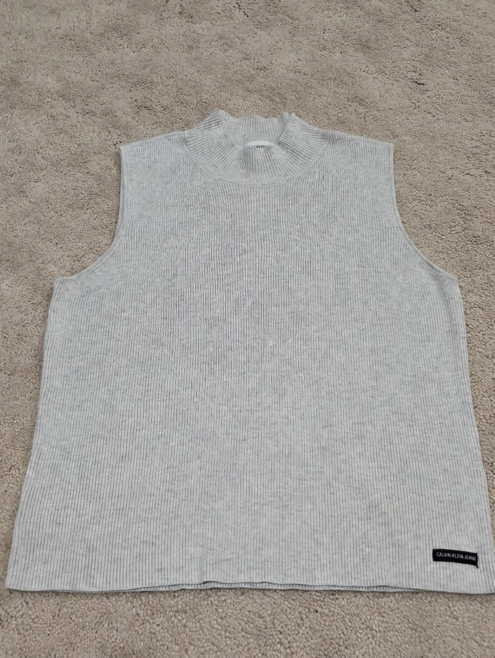 Calvin Klein Jeans Ribbed Knit Sleeveless Top